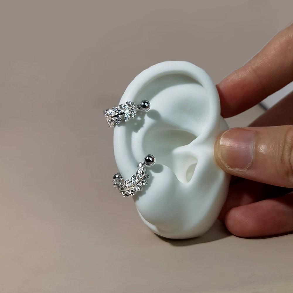 Leaf Ear Bone Nails Women's Side Edge Ear Bone Cochlear Nails Advanced Earrings Versatile
