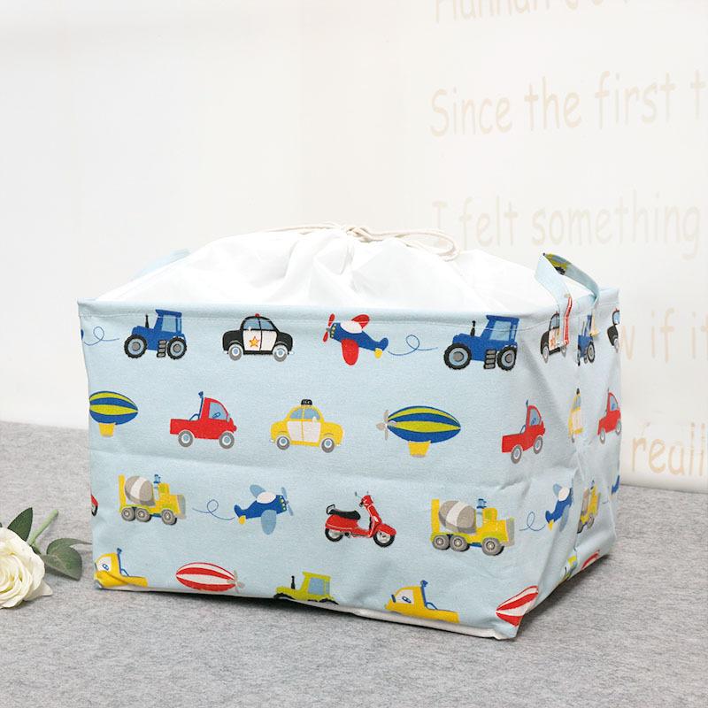 Großer Stoff-Aufbewahrungskorb mit Kordelzug, feuchtigkeitsbeständig, faltbar, Kleider- und Decken-Organizer-Box, Kordelzug, faltbarer Kleiderschrank, Aufräumtasche