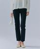 CHASECULT Women'S Black Hidden Elastic Waist Slim Straight Denim Pants-Cezg2351B03