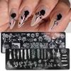 1Pc Snake Nail Art Stamping Plates Wild Animal Prints Leopard Tiger Skins Nail Stencils Flower Lace Stamping Templates