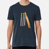Cricket Bat Ball and Stumps  Premium T-Shirt S To 5XL Made In the AU/USA T-Shirt