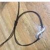 European & American Fashion Double-Layer Black Cord Figure 8 Pendant Ladies Anklet