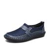 Mens Sandals Leather Outdoor Beach Shoes Breathable Casual Sandal Wading Shoes Non-slip Lining Slippers