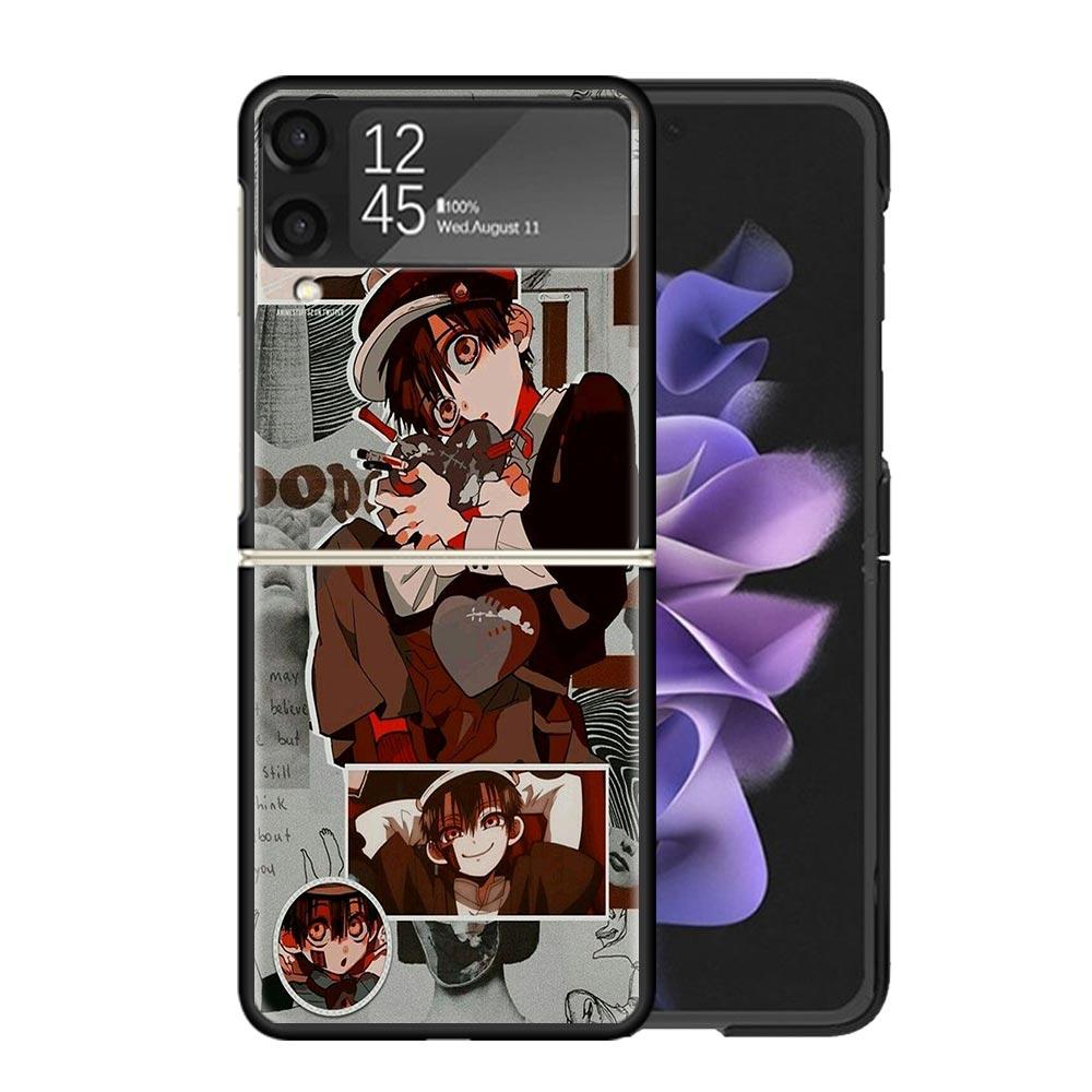 Anime Toilet Bound Hanako Kun Clear Phone Case For Samsung Z Flip 7 6 5 4 3 Galaxy ZFlip7 ZFlip6 ZFlip5 ZFlip4 ZFlip3 5G Print C