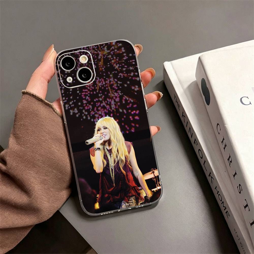 H-Hannah Montana Phone Case For iPhone17,16,15,14,13,12,11 Plus,Pro Max Soft Transparent Cover