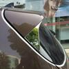 For Kia Sportage 4 2016 2017 2018   ABS Chrome Rear Window Spoiler Side Wing Triangle Cover Trim External Accessories