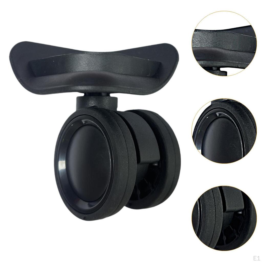 2Pcs Luggage Wheels Replacement Suitcase Sturdy Casters Repair Easy To Install Degree