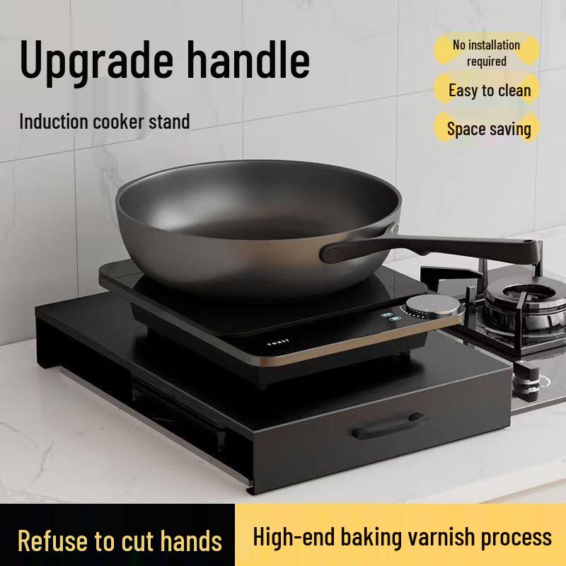 Stainless Steel Gas Stove Cover & Kitchen Shelf