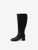Shoopen [Basic] Square Heel Long Boots (4Cm) Hpwxlfft03