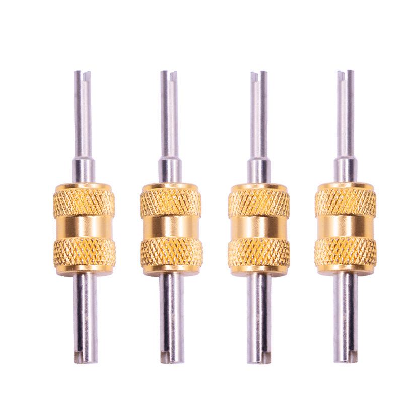 Doppelkopf Ventileinsatz Schraubendreher & Luftablasswerkzeug für Auto AC & Reifenreparatur