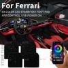 For Ferrari Stradale SF90 Competizione 812 GTS Daytona SP3 Purosangue GTB 296 USB Car LED Starry Sky Foot Mat DIY Can Be Cut WM5