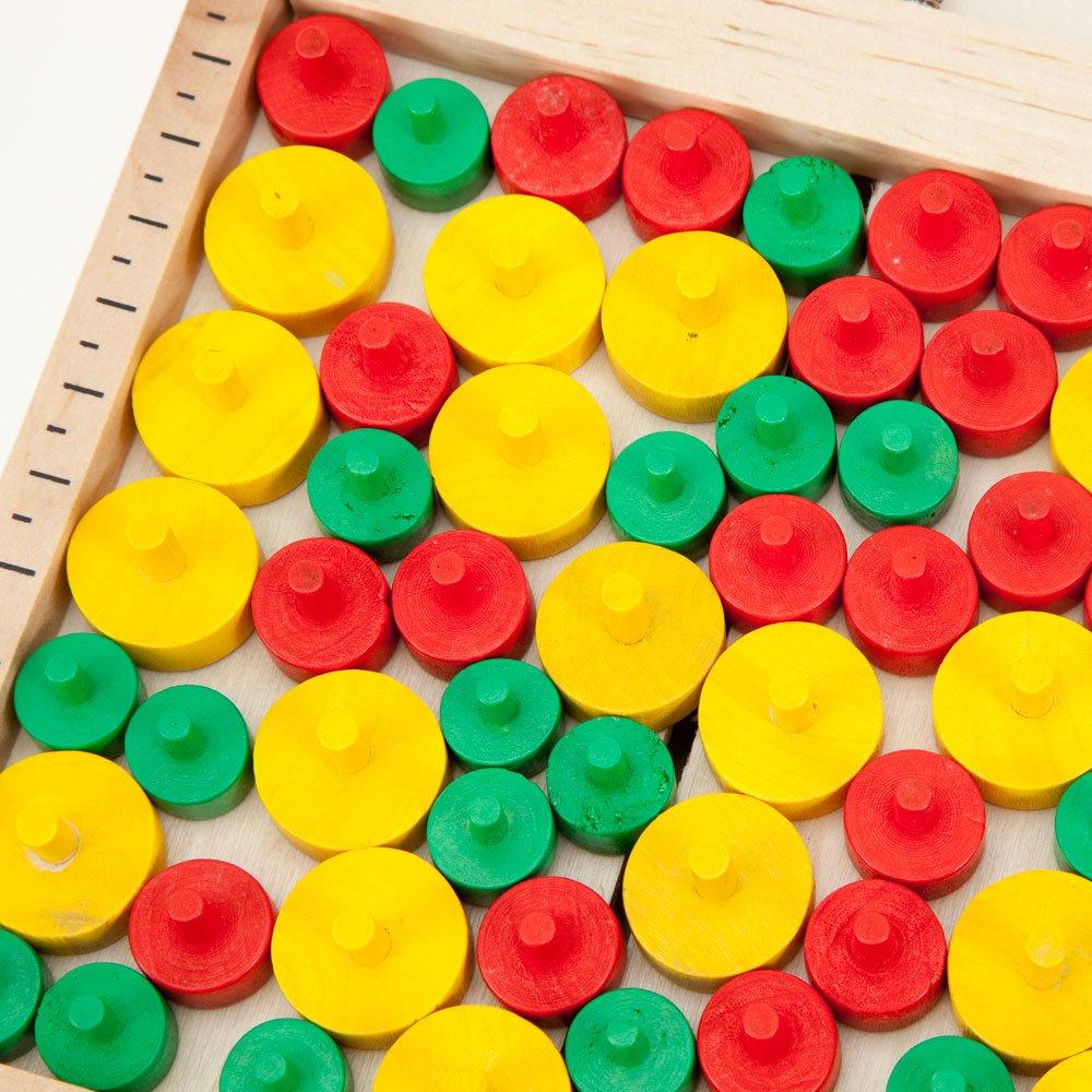 Bits and Pieces Mikado Rules Wooden Board Game Classic Wooden Mine Board Game Family Game Board Inches X 7 Inches - - - Dimensions 11-1/2