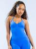 Women's V-Neck Yoga Tank Top Bra - Halter Style with Stylish Back Design