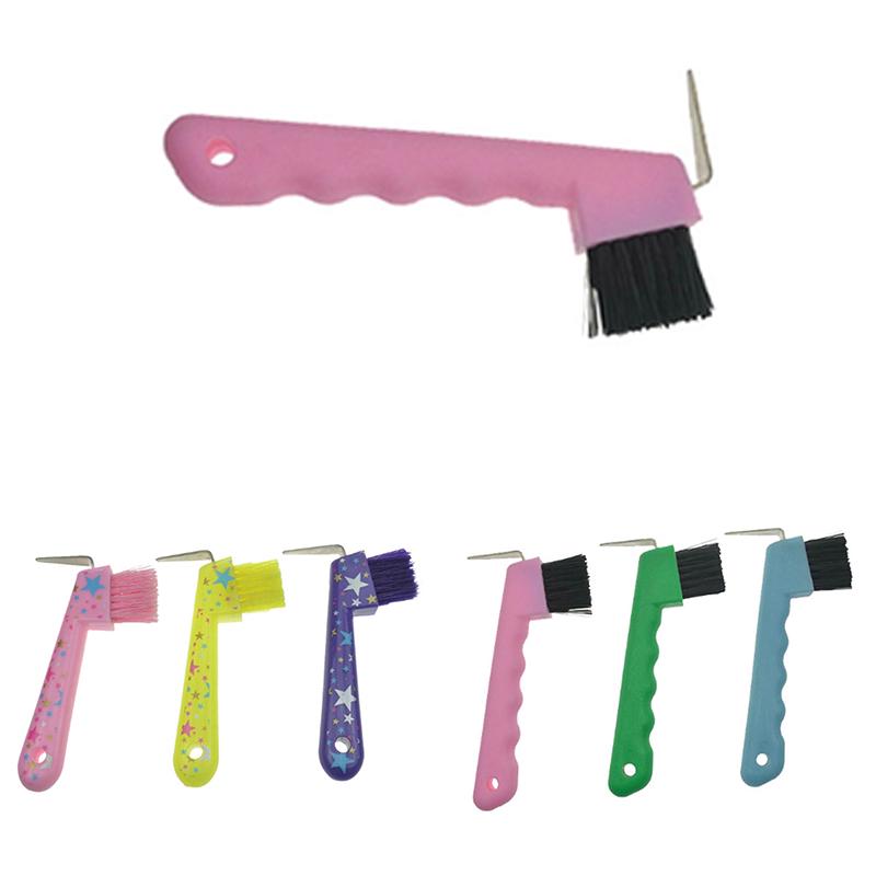 Shires Paletta e Spazzola per Zoccoli Weaver Attrezzatura per la Toelettatura del Cavallo Equitazione Colore Casuale