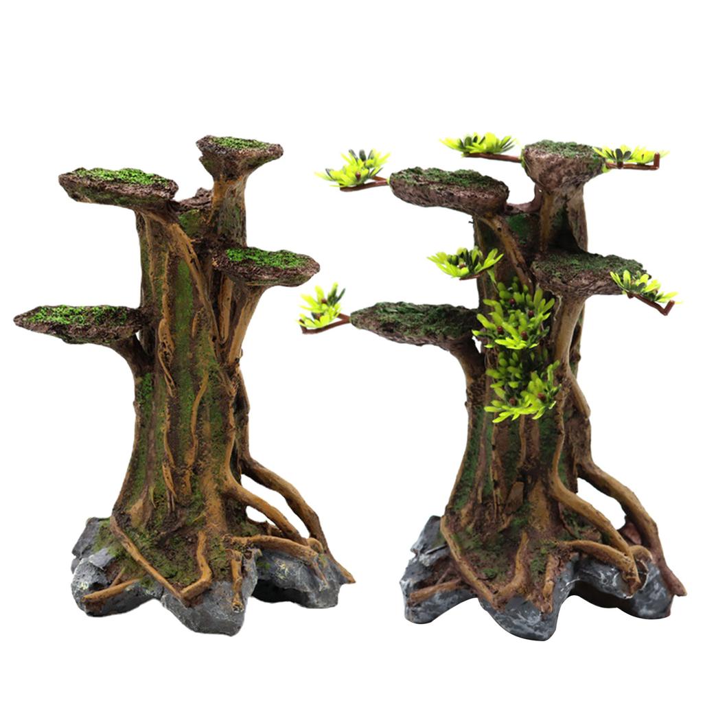 Realistic Tree Trunk Decor Simulation Landscape DIY Decor Bonsais Crafts Realistic Size Plant for Aquarium Fish Tank