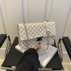 2025 New Fashion Printed Small Square Bag Summer Korean Version Trend Simple Personalized Chain Shoulder Messenger Bag