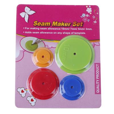 4 τεμάχια Ρυθμιστής Παράλληλης Ραφής Patchwork με Ισοαπέχοντα Σημάδια Εργαλείο Χάραξης Υφάσματος για Ράψιμο