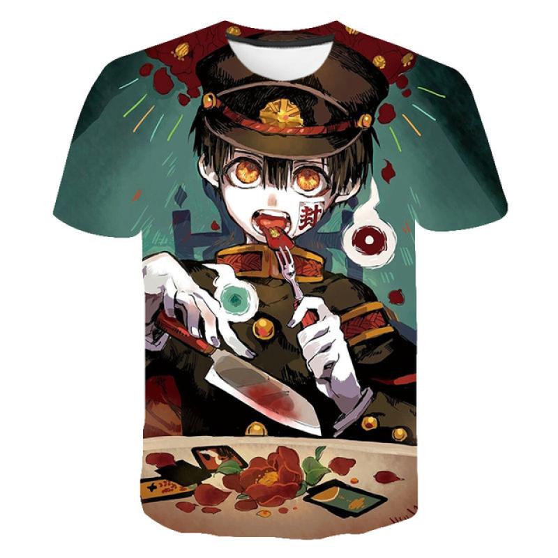 

Футболка с 3D принтом «Унитаз Ханако-Кун», аниме Jibaku Shounen Hanako Kun, уличная одежда для мужчин и женщин, модная футболка, футболки в стиле хип-хоп, топы S