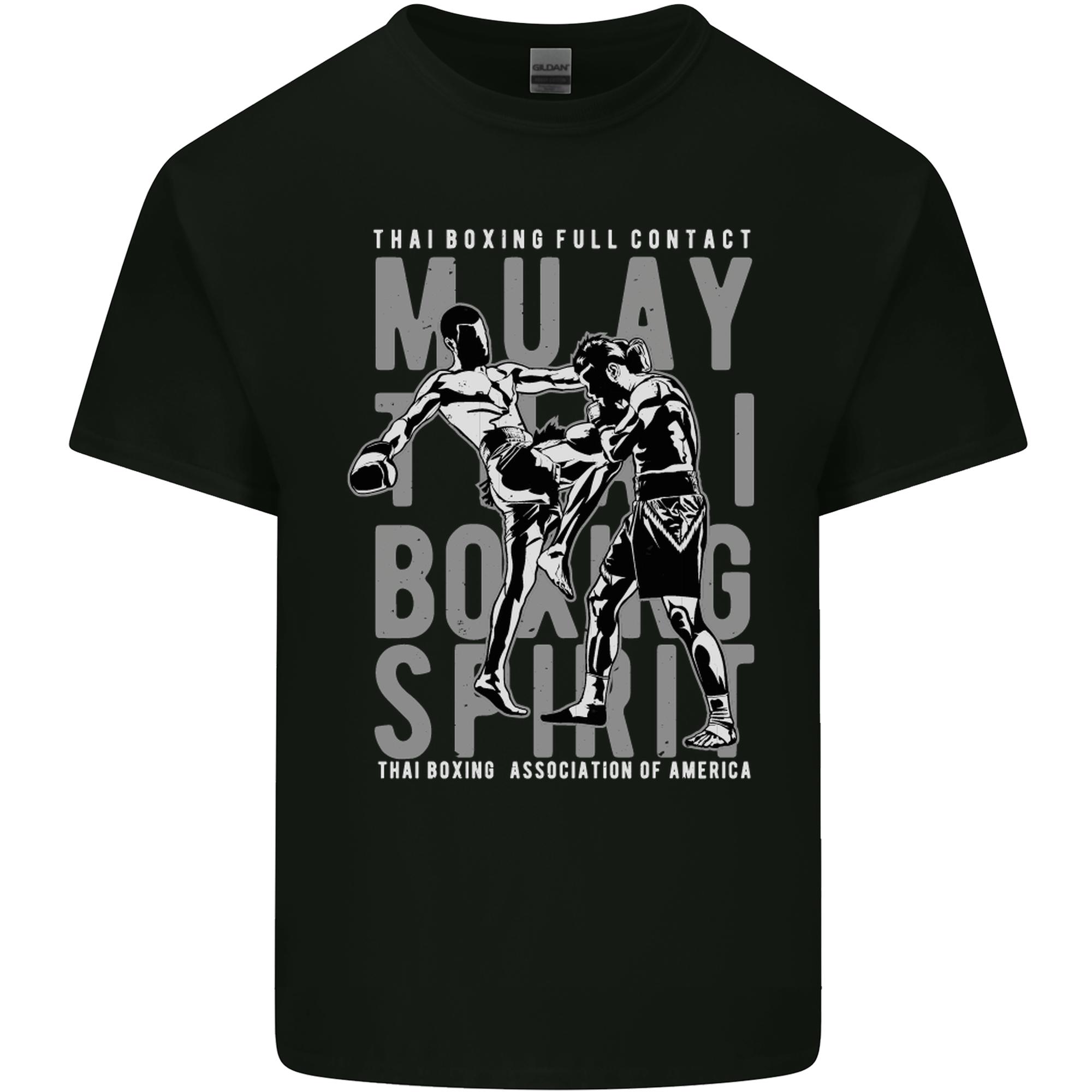 Muay Thai Boxing Spirit MMA Kick Boxing Unisexs Light Cotton TShirt S