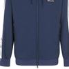 Emporio Armani Ss23 Letter Print Hooded Zip Sweatshirt Men Sweatshirt Navy-Blue 3RPM67-PN6ZZ-1554