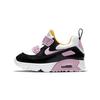 Air Max 90 Hook and Loop Low Top Running Shoes Black Pink Infant And Toddler 881924-022