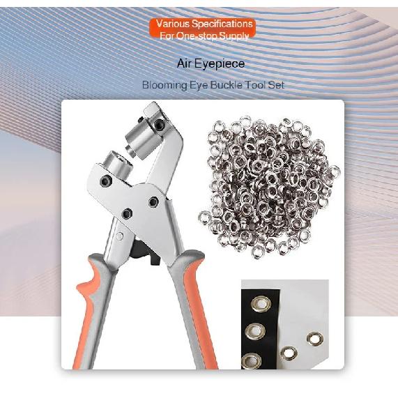 Handheld Hole Punch Eyelet Installation Tool 10mm Grommet Eyelet Plier Kit Metal Air Hole Rivet Plier for DIY Sewing & Crafting