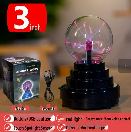 Electrostatic Plasma Lightning Ball - Creative Glow Night Light