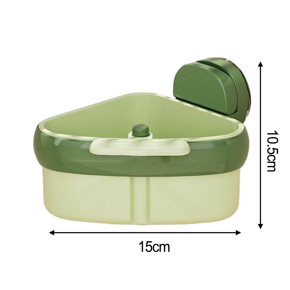 Kitchen Sink Organizer Suction Cup Rack Industrial Strength Suction Cup Sink Corner Strainer Micro-perforated Mesh