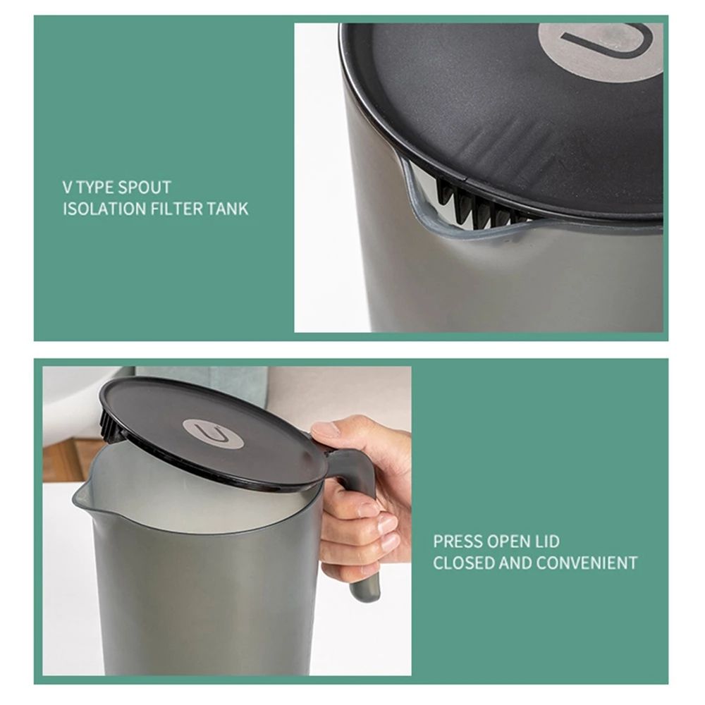 2000/2500ml Drop Resistant Transparent For Home Flower Teapot Kettle Container Bottle Juice Jug