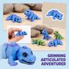 3D Printed Articulated Dinosaur Toy for Kids - Cute Multi-Joint Small Animal Figure