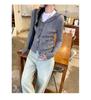 Navy Blue Fluffy Hooded Cable Knit Cardigan for Women – 2026 Autumn Collection