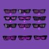 LED Light Up Glasses USB Rechargeable & Wireless with Flashing LED Display Glowing Luminous Glasses for Christmas