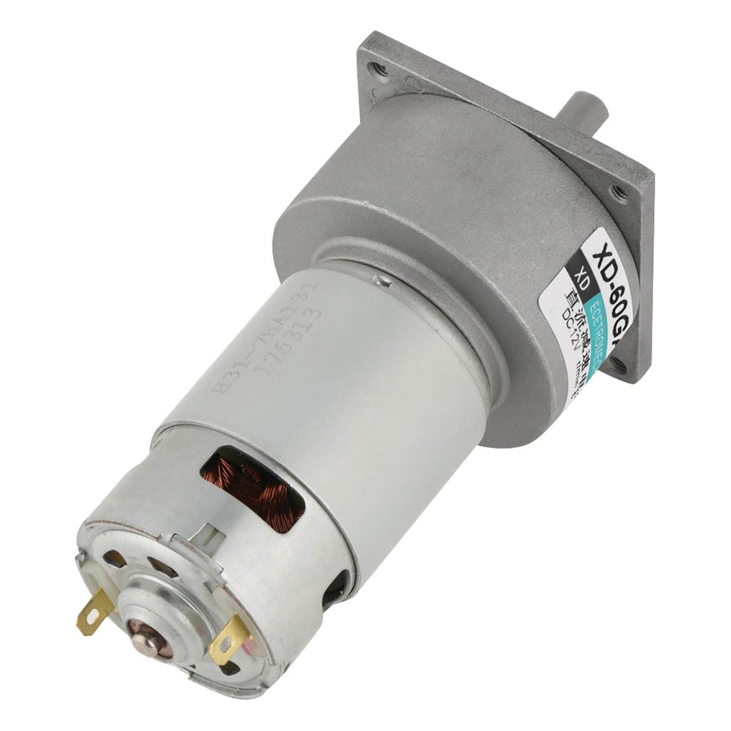DC12V / 24V 35W Mini DC Gear Motor Metal Speed Adjustable Large Torque Motor CW / CCW XD-60GA775 (, 5rpm)