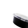 Disposable Black Round Food Container with Vented Dome Lid