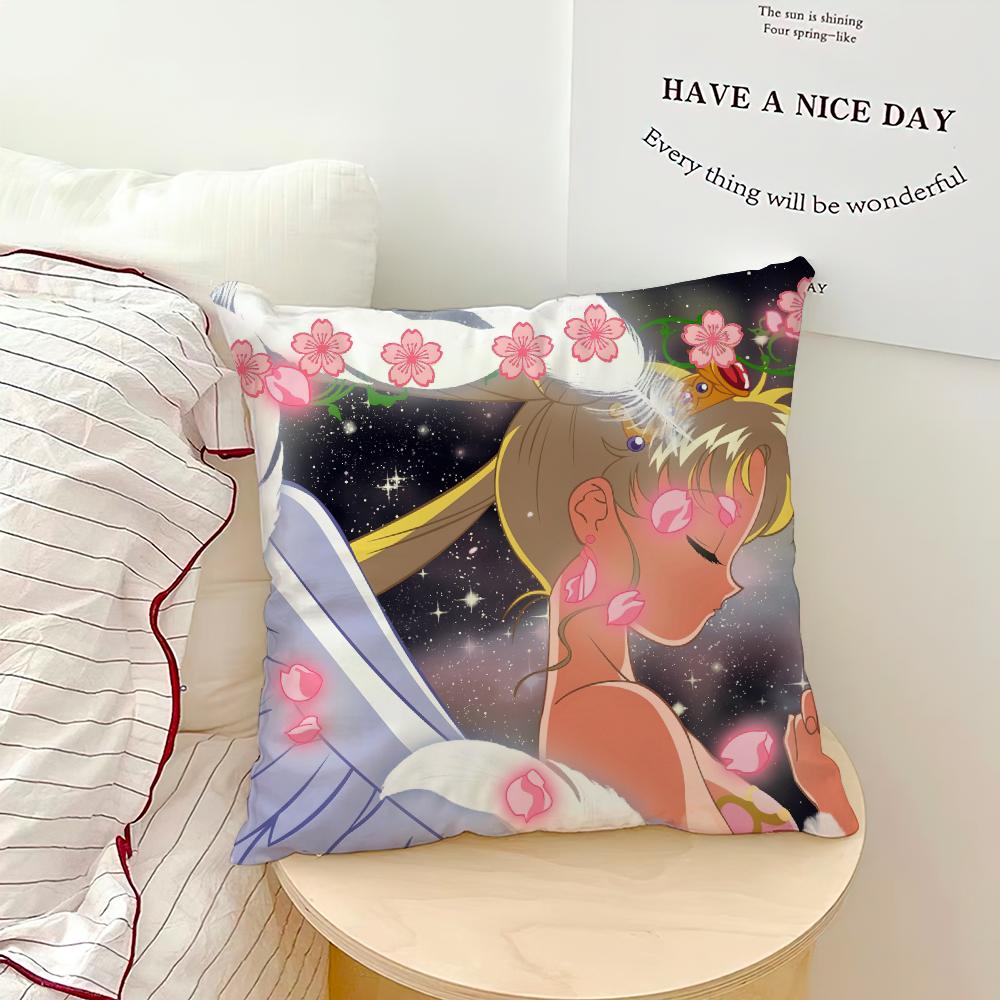 Классический аниме милый S-Sailor Moon-S наволочка для дивана гостиная спальня изголовье спинка подушка квадратная подушка время сна 40x40CM