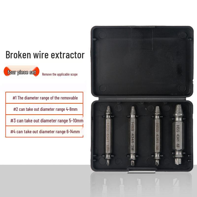 Universal Screw and Wire Extractor: Tapered Tap for Stripped, Rusted, or Broken Threads