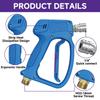 High-Pressure 4000PSI Car Wash Water Gun Set with Pure Copper Spray Nozzle