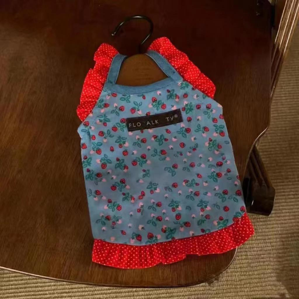 

Pet шнауцер медведь шпиц маленькие собаки летняя ретро юбка с плюшевой кошкой одежда тонкий охлаждающий жилет для собак рубашка для собак XL