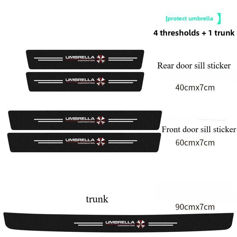 

4 шт./компл. General Motors пороговая полоса защита устойчивые к царапинам наклейки наклейки на багажник автомобиля декоративные изделия для автомобиля