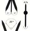 Golden Ratio Eyebrow Compass Microblading Positioning Ruler Precision Measurement Tool Permanent Makeup Brow Design Accessory