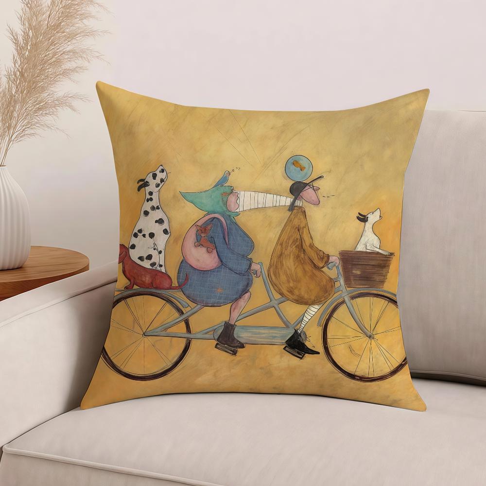 Арт С-Сэм Тофт Наволочка Офисные Подушки Подходят Для Дивана Автомобиля Спальни Декоративная Наволочка 12x12Inch