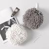 Chenille Hand Towel with Hanging Strap Highly Water Absorbent Soft Superfine Fiber Thickened Reusable Kitchen Bathroom Cleaning Wipe Towel