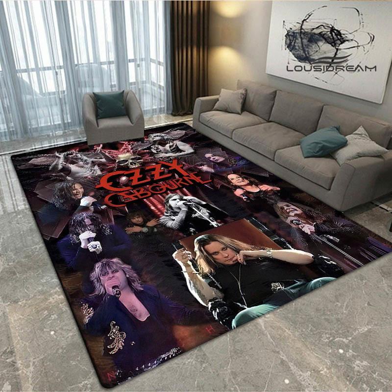 Tappeto stampato Ozzy Osbourne Soggiorno camera da letto tappeti antiscivolo Tappetino yoga zerbino Tappeto da esterno tappeto kawaii regalo di compleanno