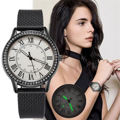 Móda Nový design Ležérní dámské hodinky Luminous Hands Dámské náramkové hodinky Quartz