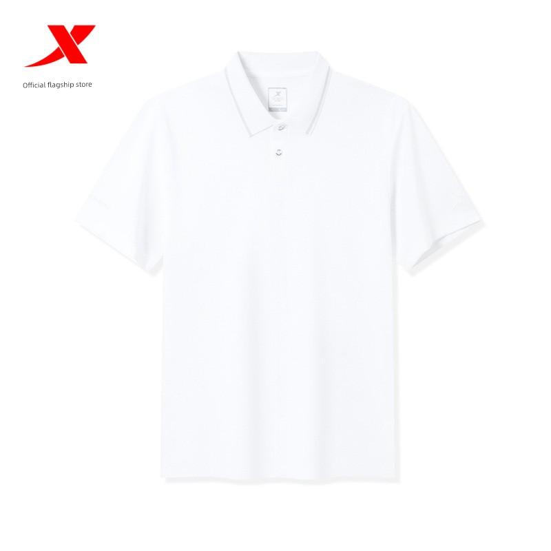 Xtep Polo Shirt Men's Official Summer New Casual Half-Sleeved Sports Lapel Short-Sleeved