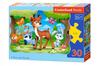Puzzle 30 pieces B-03570-1 A Deer and Friends