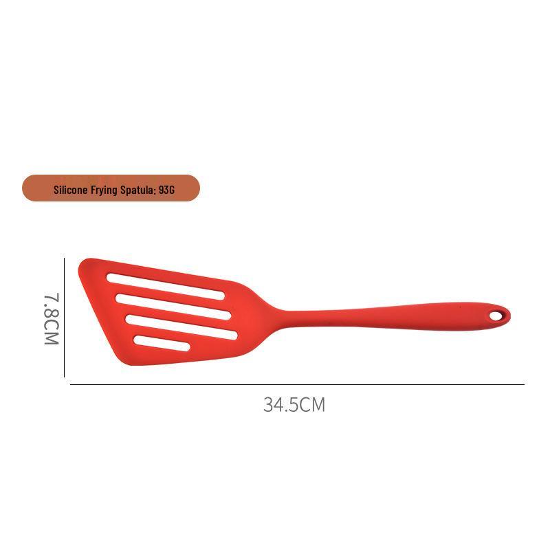 Silicone Non-Stick Slotted Fish Spatula - Household Kitchen Frying Tool