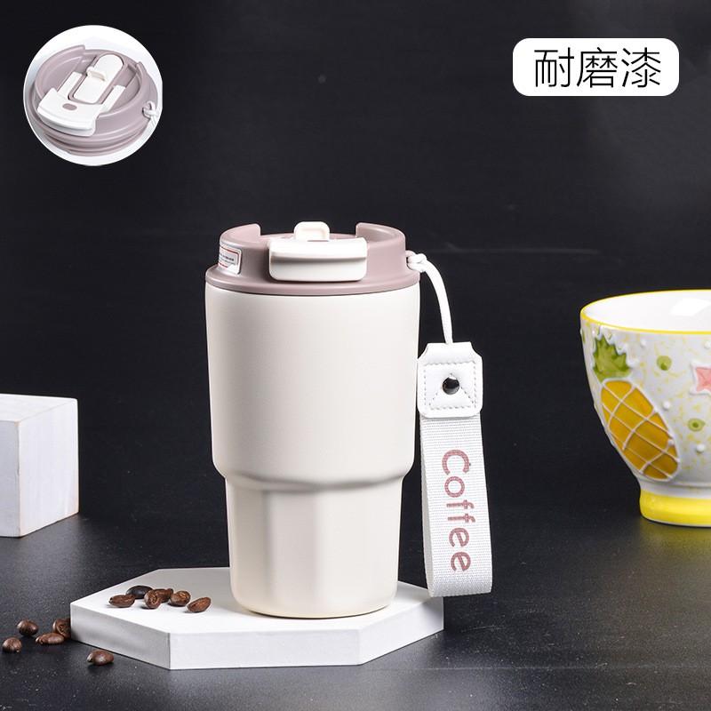 Stainless Steel 316 Double-Drink Insulated Travel Coffee Cup With Straw Lid Portable Mini Thermos Office Outdoor