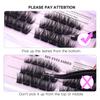 Diy Single Cluster D Curved Hair False Eyelashes Dense Natural Segmented Grafted Eyelashes