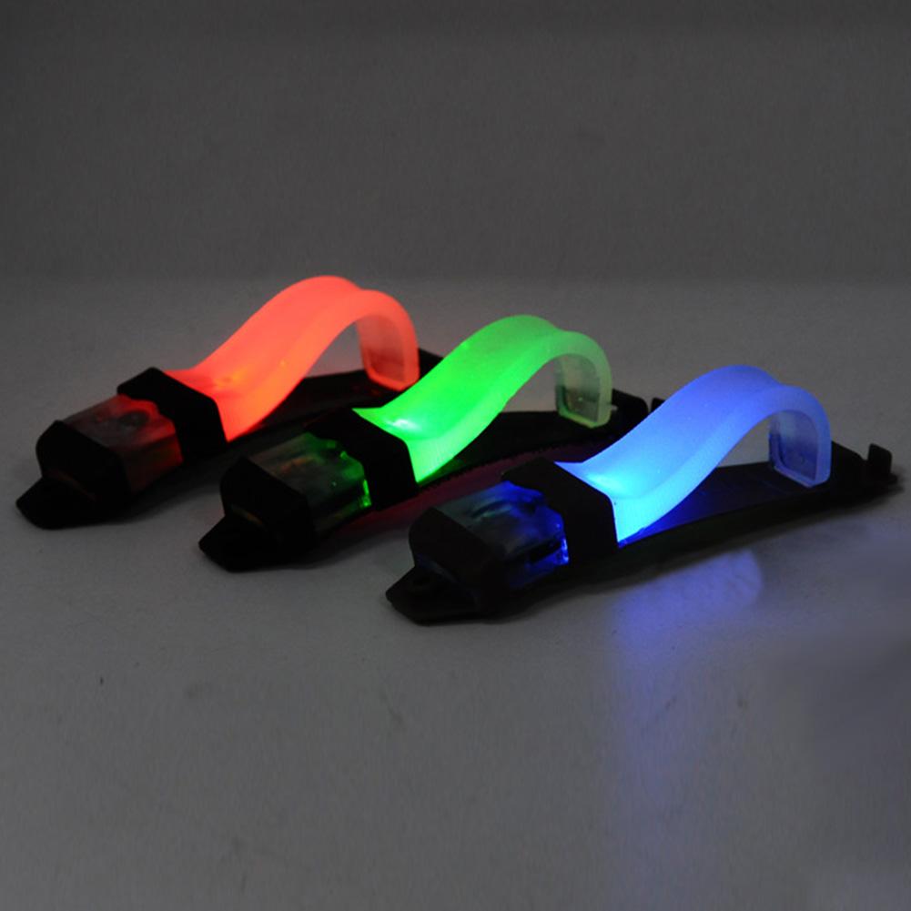 LED Safety Survival Signal Flash Light With Magic Tape Backed Tactical Helmet Lights Blue Flashing Lamp